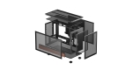 DeepCool CH260 WOOD Black Компютърна кутия