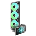 DeepCool LT360 VISION 360mm ARGB Black AIO Воден охладител за процесор