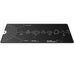 Dark Project Terra Nova Black XL Геймърски пад за мишка и клавиатура