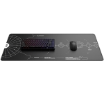 Dark Project Terra Nova Black XL Геймърски пад за мишка и клавиатура