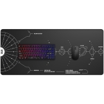 Dark Project Terra Nova Black XL Геймърски пад за мишка и клавиатура