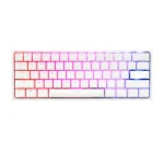 Ducky One 2 Pro Mini Pure White RGB Геймърска механична клавиатура с Kailh BOX Brown суичове