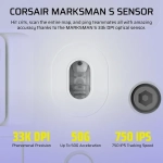 Corsair Scimitar Elite Wireless SE MMO Black Yellow Безжична геймърска оптична мишка