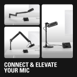 Elgato Wave DX Black Динамичен XLR Геймърски микрофон за стрийминг