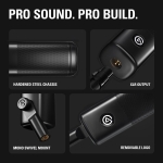 Elgato Wave DX Black Динамичен XLR Геймърски микрофон за стрийминг