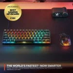 SteelSeries Apex Pro Mini Gen 3 US Layout Black Геймърска механична клавиатура с OmniPoint 3.0 регулируеми суичове