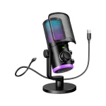 Fifine AM6 RGB Black Mикрофон за стрийминг
