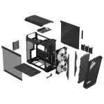 Fractal Design Torrent Compact Black RGB TG Light Tint Компютърна кутия