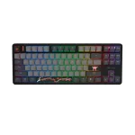Fury Kanabo K6 Black/Grey TKL Hall Effect Геймърска механична клавиатура с Gateron Magnetic Orange регулируеми суичове