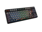 Fury Kanabo K6 Black/Grey TKL Hall Effect Геймърска механична клавиатура с Gateron Magnetic Orange регулируеми суичове
