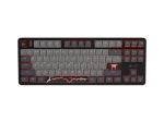 Fury Kanabo K6 Black/Grey TKL Hall Effect Геймърска механична клавиатура с Gateron Magnetic Orange регулируеми суичове