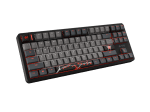 Fury Kanabo K6 Black/Grey TKL Hall Effect Геймърска механична клавиатура с Gateron Magnetic Orange регулируеми суичове