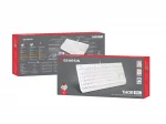 Genesis Thor 230 TKL Hot-Swappable White Геймърска механична клавиатура с Outemu Red суичове