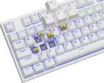 Genesis Thor 404 TKL White Геймърска механична клавиатура с Gateron Yellow Pro суичове