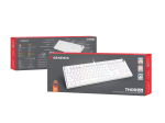 Genesis Thor 404 White Геймърска механична клавиатура с Outemu Peach Silent v3 суичове