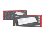 Genesis Thor 404 White Геймърска механична клавиатура с Outemu Peach Silent v3 суичове