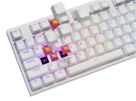 Genesis Thor 404 White Геймърска механична клавиатура с Outemu Peach Silent v3 суичове