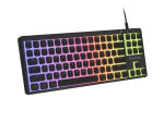 Genesis Thor 430 TKL Black Геймърска нископрофилна механична клавиатура с Outemu Pink Silent Low-profile суичове