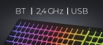 Genesis Thor 430 TKL Wireless Black Геймърска безжична нископрофилна механична клавиатура с Outemu Pink Silent Low-profile суичове