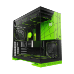 Geometric Future Model 5 Black/Green aRGB Nvidia Style Limited Edition Компютърна кутия