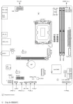 Gigabyte B860M E, LGA1851, DDR5 Дънна платка