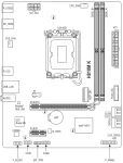 Gigabyte H810M K, LGA1851, DDR5 Дънна платка