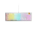 Glorious GMMK 3 HE Prebuilt 100% Hot-swappable White Геймърска механична клавиатура с Glorious Fox HE суичове