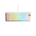 Glorious GMMK 3 HE Prebuilt 65% Hot-swappable White Геймърска механична клавиатура с Glorious Fox HE суичове