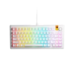 Glorious GMMK 3 Prebuilt 75% Hot-swappable White Геймърска механична клавиатура с Glorious Fox HE суичове