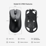 Glorious Model D 2 PRO Black Wireless Безжична геймърска мишка