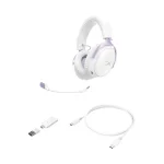 HyperX Cloud III S Wireless White/Pink Геймърски безжични слушалки с микрофон