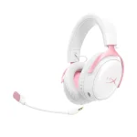 HyperX Cloud III S Wireless White/Pink Геймърски безжични слушалки с микрофон
