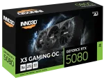 INNO3D GeForce RTX 5080 X3 GAMING OC, 16GB GDDR7 Видео карта