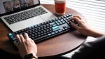Keychron B36 Deep Black Безжична геймърска клавиатура с мембранни Scissor суичове