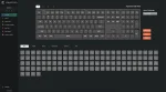 Keychron B36 Deep Black Безжична геймърска клавиатура с мембранни Scissor суичове