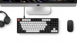 Keychron C1 TKL White Led Геймърска механична клавиатура с Gateron G Pro Red суичове