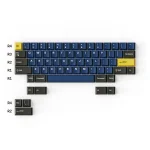 Keychron Cherry Profile Double-Shot PBT Full Set 219 Keycaps Royal Dark Blue and Golden Комплект капачки за механични клавиатури