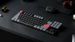 Keychron K1 Pro QMKVIA TKL Hot-Swappable RGB Безжична нископрофилна геймърска механична клавиатура с Gateron Low Profile Red суичове