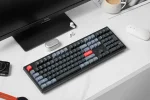 Keychron K10 Pro QMK Full-Size 100% White LED Hot-Swappable Безжична геймърска механична клавиатура с Keychron K Pro Red суичове