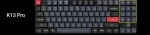 Keychron K13 Pro QMK TKL 80% RGB Безжична геймърска механична клавиатура с Gateron Low Profile Brown суичове
