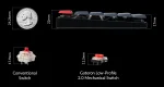 Keychron K13 Pro QMK TKL 80% RGB Безжична геймърска механична клавиатура с Gateron Low Profile Red суичове