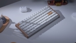 Keychron K2 HE Special Edition Black QMK/VIA Hot-swappable Безжична геймърска механична клавиатура с Gateron Double-Rail Magnetic Nebula регулируеми суичове