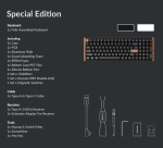 Keychron K4 HE Special Edition White QMK/VIA Hot-swappable Безжична геймърска механична клавиатура с Gateron Double-Rail Magnetic Nebula регулируеми суичове