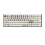 Keychron K4 HE Special Edition White QMK/VIA Hot-swappable Безжична геймърска механична клавиатура с Gateron Double-Rail Magnetic Nebula регулируеми суичове