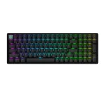 Keychron K4 HE Standard Edition Black QMK/VIA Hot-swappable Безжична геймърска механична клавиатура с Gateron Double-Rail Magnetic Nebula регулируеми суичове