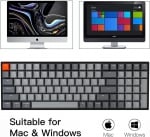 Keychron K4 V2 Full-Size 96% RGB LED Безжична геймърска механична клавиатура с Gateron G Pro Blue суичове