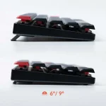 Keychron K7 Pro Black 65% Hot-Swappable RGB QMK Безжична нископрофилна геймърска механична клавиатура с Gateron Low Profile Brown суичове