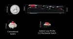 Keychron K7 Pro Black 65% Hot-Swappable RGB QMK Безжична нископрофилна геймърска механична клавиатура с Gateron Low Profile Red суичове