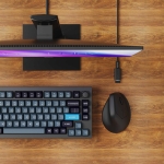 Keychron M5 8K White Вертикална безжична геймърска мишка