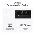 Keychron M6S 1K Black Безжична геймърска мишка